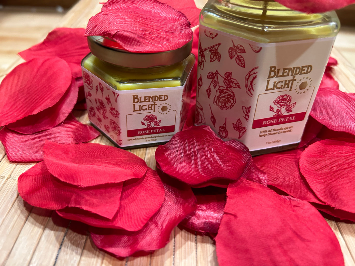 Rose Petals Container Candle