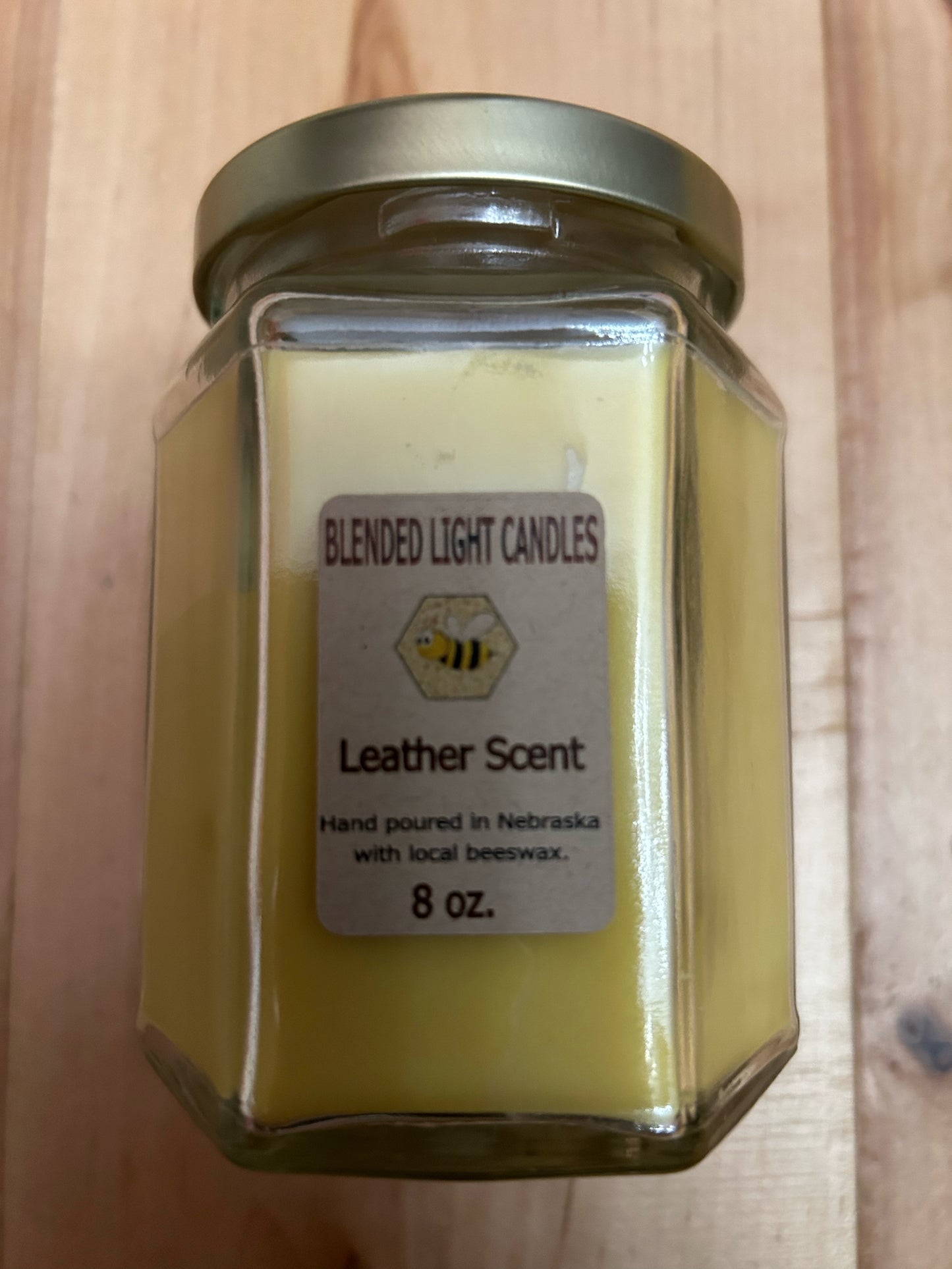 Leather Container Candle